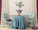 Quotes - But First Coffee Family Quote Wall Stickers Vinyl Lettering